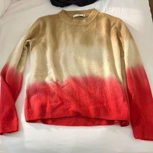 Mango tyedye crew neck long sleeve sweater